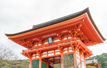 Beautiful Architecture in Kiyomizu-dera Temple Kyoto, Japanのeditorial素材