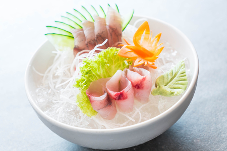 yellow fin tuna sashimi - japanese food styleの写真素材