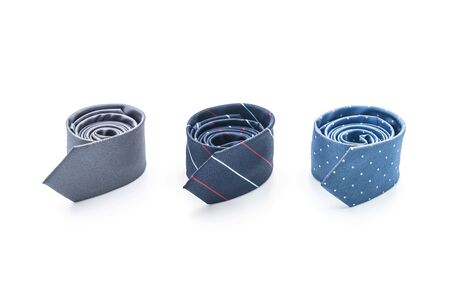 beautiful necktie isolated on white backgroundの写真素材