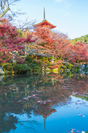 Beautiful Architecture in Kiyomizu-dera Temple Kyoto, Japanのeditorial素材
