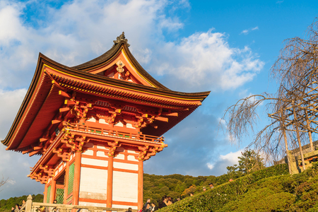 KYOTO, JAPAN - Nov 24, 2016 : Tourist at Kiyomizu-dera Temple in Kyoto Japan. Kiyomizu-dera is an independent Buddhist temple in eastern Kyoto. Is part of the Historic Monuments of Ancient Kyoto.のeditorial素材