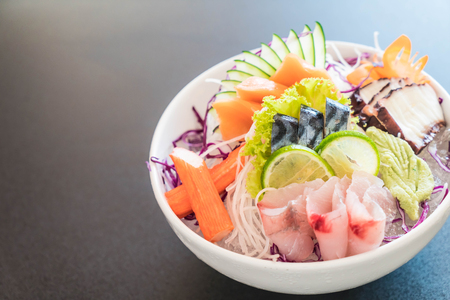 mixed sashimi set - japanese food styleの写真素材
