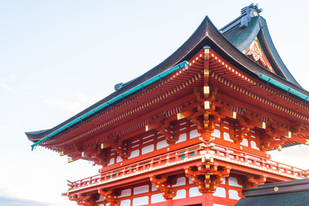 Beautiful Architecture Fushimiinari Taisha Shrine Temple in Kyoto, Japanのeditorial素材