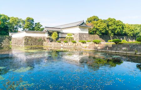 Beautiful Imperial palace building in Tokyo, Japanのeditorial素材