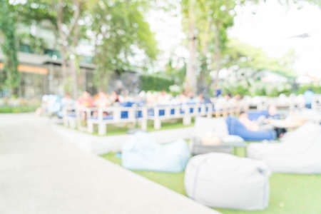 abstract blur in restaurant for backgroundの写真素材