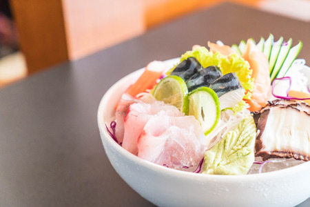mixed sashimi set - japanese food styleの写真素材