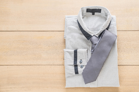 shirt with necktie - selective focus pointの写真素材