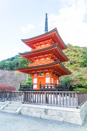 Beautiful Architecture in Kiyomizu-dera Temple Kyoto, Japanのeditorial素材