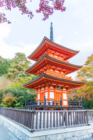Beautiful Architecture in Kiyomizu-dera Temple Kyoto, Japanのeditorial素材