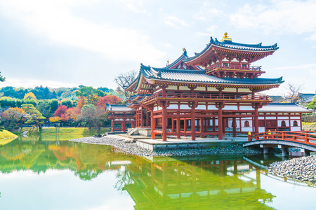 Beautiful Architecture Byodo-in Temple at Kyoto Japan.のeditorial素材