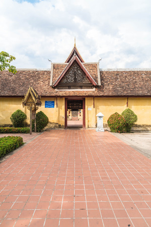 Beautiful Architecture at Wat Si Saket, Vientiane, Laosのeditorial素材