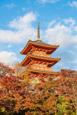 Beautiful Architecture in Kiyomizu-dera Temple Kyoto, Japanのeditorial素材