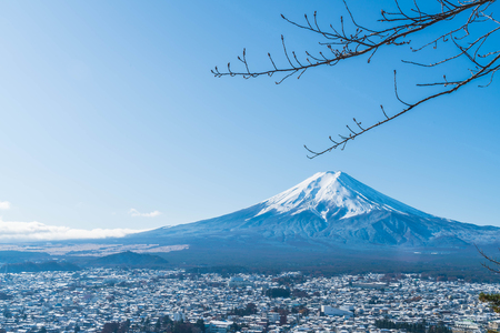 Mountain Fuji San at Kawaguchiko, Japan.の写真素材