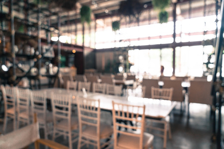 abstract blur in restaurant - vintage effect filter