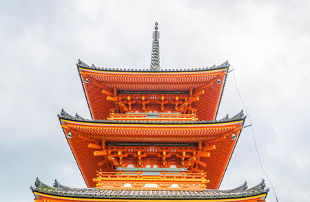 Beautiful Architecture in Kiyomizu-dera Temple Kyoto, Japanのeditorial素材
