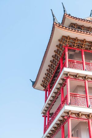 beautiful architecture at dragon museum in Suphanburi, Thailandのeditorial素材