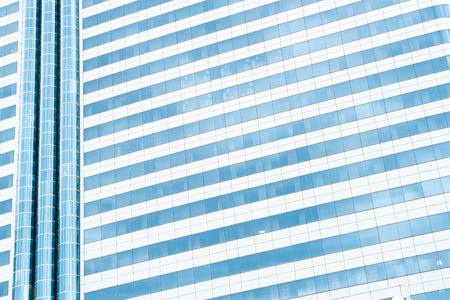 Exterior Glass Windows on Modern Office Buildingの写真素材