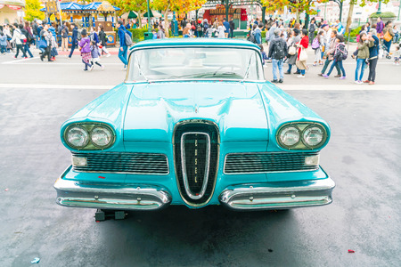 Osaka, Japan - NOV 21 2016 : The theme park attractions based on the film industry at Universal Studios Theme Park in Osaka, Japan.のeditorial素材