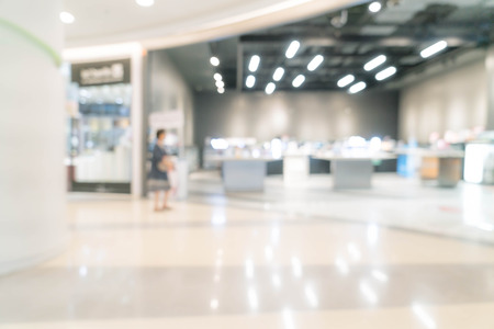 abstract blur in luxury shopping mall and retail store for backgroundの写真素材
