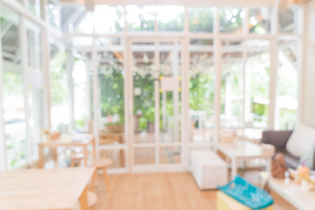 abstract blur in cafe for backgroundの写真素材