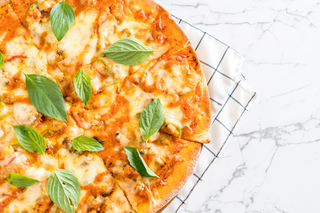 Clams pizza - Italian food styleの写真素材