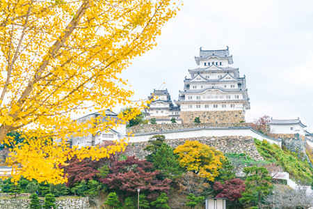 Beautiful Architecture Himeji Castle in Hyogo Prefecture, Japan, UNESCO World Heritageのeditorial素材