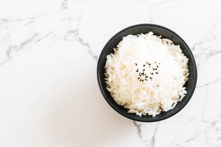 jasmine rice on the tableの写真素材