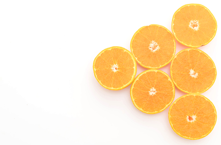 fresh orange isolated on white background