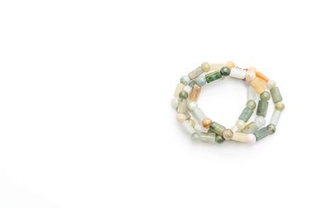 beautiful and luxury necklace isolated on white backgroundの写真素材