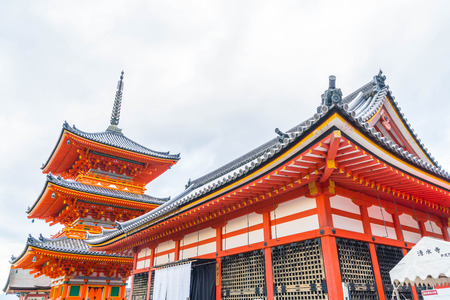 Beautiful Architecture in Kiyomizu-dera Temple Kyoto, Japanのeditorial素材