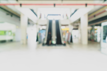 abstract blur and defocused in luxury shopping mall and retail store for backgroundの写真素材