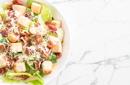 caesar salad on table - Healthy food styleの写真素材