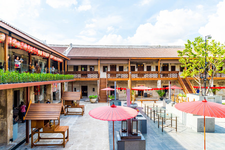 Bangkok, Thailand - NOV 10: 2017: LHONG1919 is a new tourist attraction in Bangkok on 2017, Thailand. It is a place to combine Old Chinese art.のeditorial素材