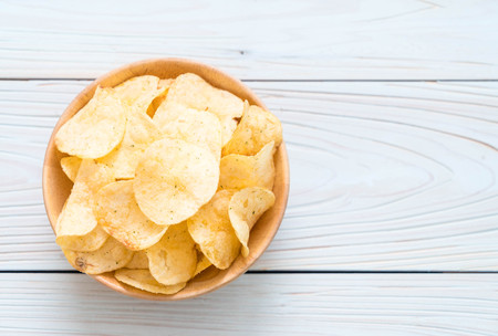 potato chips on plate - unhealthy food