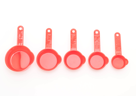 measuring cup isolated on white backgroundの写真素材
