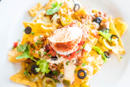 tacos with beef - Mexican Foodの写真素材