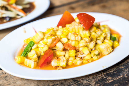 spicy papaya salad - Thai food styleの写真素材