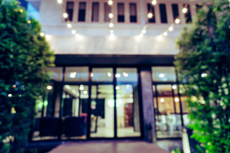 abstract blur and defocused in restaurant for backgroundの写真素材