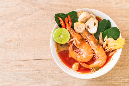Tom Yum Goong Spicy Sour Soup - Thai food style