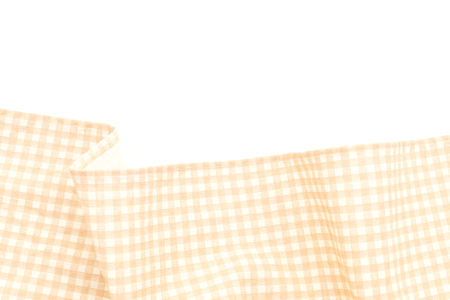 kitchen cloth (napkin) isolated on white backgroundの写真素材