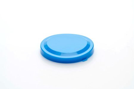 lid of packaging isolated on white backgroundの写真素材