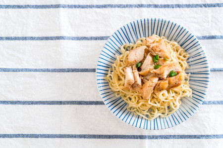 roast chicken noodle - asian food styleの写真素材