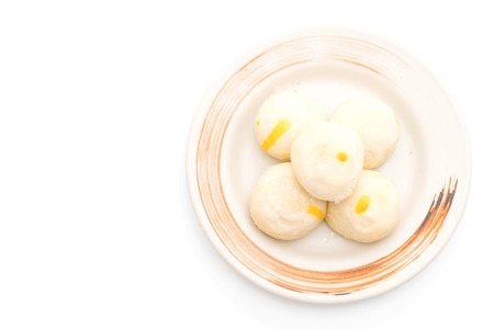 Chinese pastry cake isolated on white background