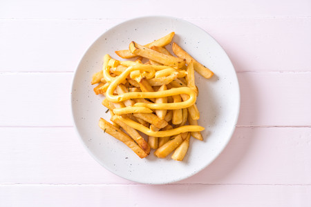 french fries with cheese - unhealthy food