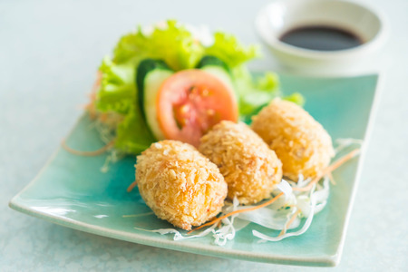 potatoes fried with vegetable - japanese food styleの写真素材