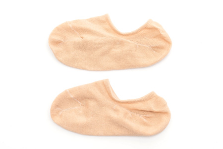 short socks isolated on white backgroundの写真素材