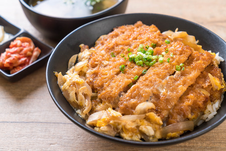 fried pork cutlet rice bowl (Katsudon) - Japanese food styleの写真素材