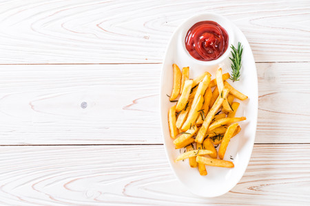 french fries with sauce - unhealthy food