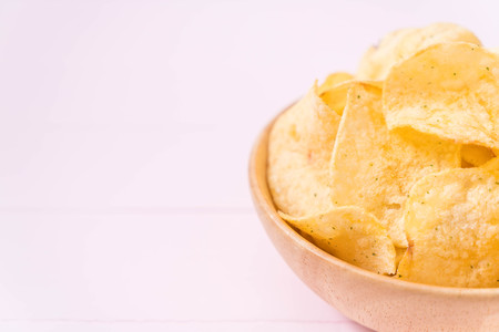 potato chips on plate - unhealthy food