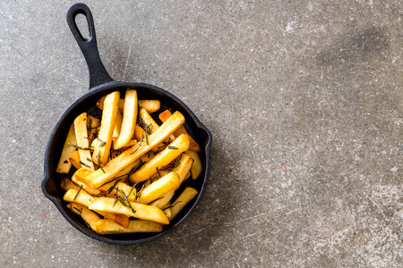 french fries with sauce - unhealthy foodの写真素材